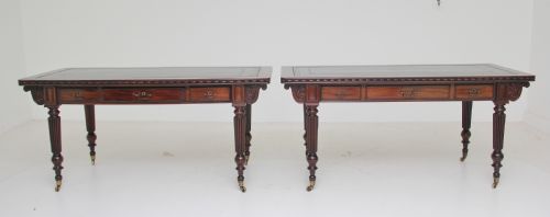 Pair of Early 19th Century Mahogany Library Tables