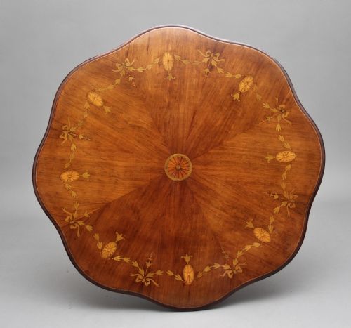19TH CENTURY ROSEWOOD AND MARQUETRY CENTRE TABLE - ADDITIONAL PHOTO 2