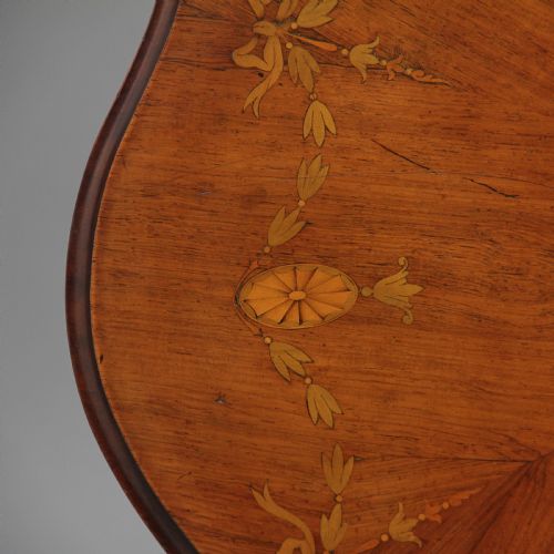 19TH CENTURY ROSEWOOD AND MARQUETRY CENTRE TABLE - ADDITIONAL PHOTO 3