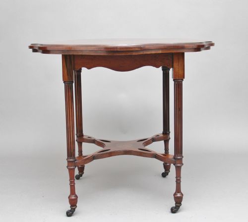 19TH CENTURY ROSEWOOD AND MARQUETRY CENTRE TABLE - ADDITIONAL PHOTO 10