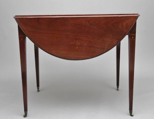 18TH CENTURY MAHOGANY OVAL PEMBROKE TABLE - ADDITIONAL PHOTO 5