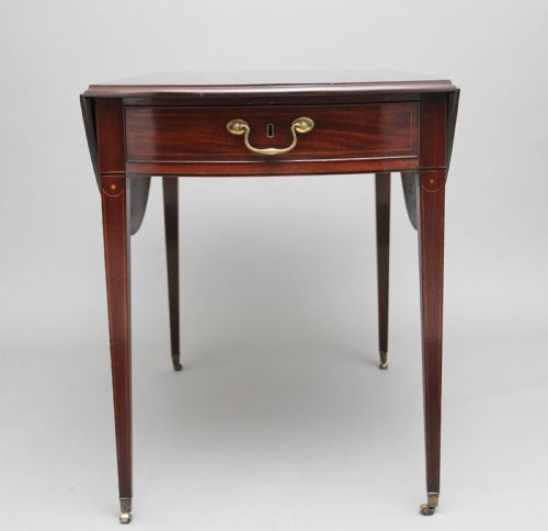 18TH CENTURY MAHOGANY OVAL PEMBROKE TABLE - ADDITIONAL PHOTO 8