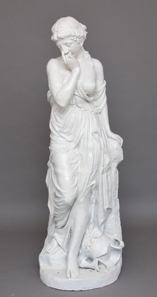 19th Century Life Size Cast Iron Statue