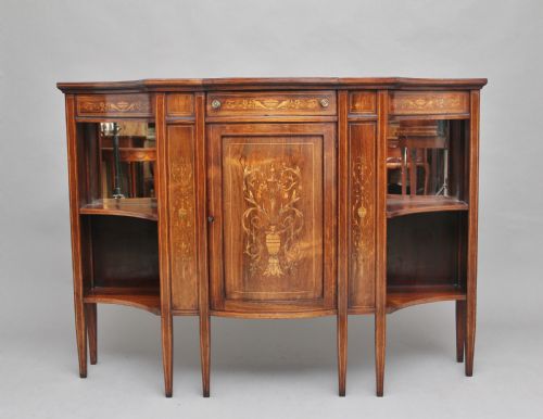 19th Century Inlaid Rosewood Cabinet