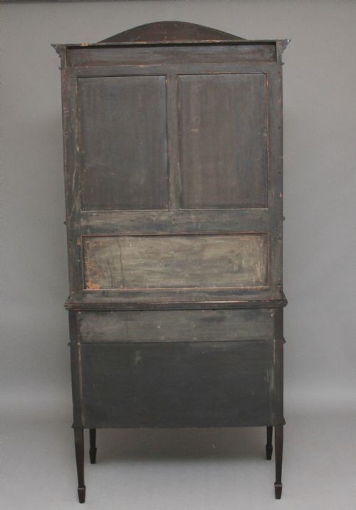 19TH CENTURY MAHOGANY AND INLAID DISPLAY CABINET - ADDITIONAL PHOTO 2