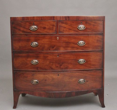 Early 19th Century Mahogany Bowfront Chest