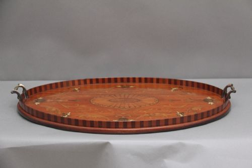 19TH CENTURY INLAID SATINWOOD TRAY - ADDITIONAL PHOTO 10