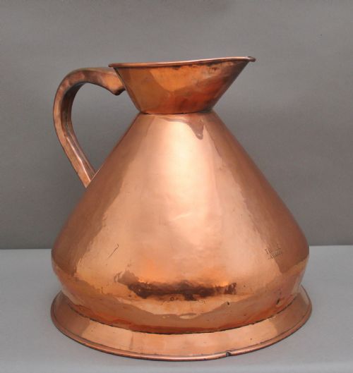 19th Century Three Gallon Copper Measuring Jug