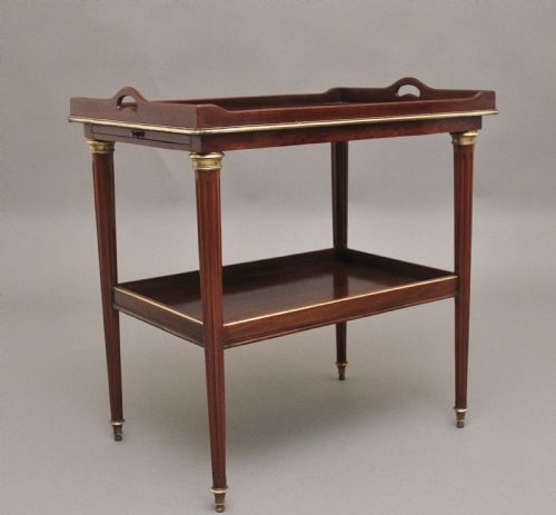 19th Century Mahogany and Brass Inlaid Occasional Table