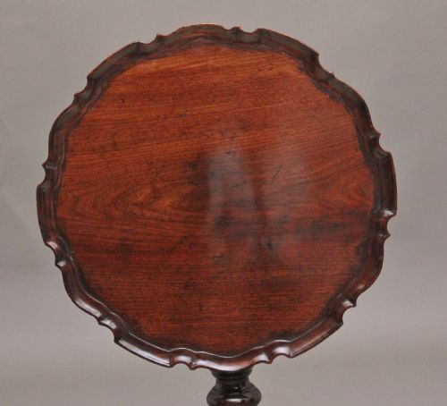 18TH CENTURY CARVED MAHOGANY TRIPOD TABLE - ADDITIONAL PHOTO 6