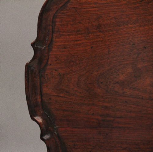 18TH CENTURY CARVED MAHOGANY TRIPOD TABLE - ADDITIONAL PHOTO 7