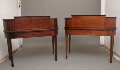 PAIR OF EARLY 20TH CENTURY MAHOGANY CARLTON HOUSE DESK'S - ADDITIONAL PHOTO 5