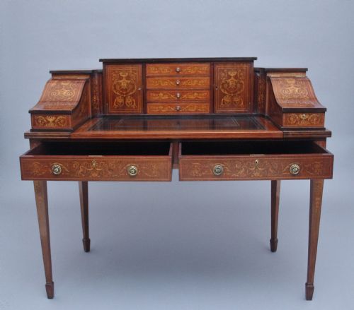 PAIR OF EARLY 20TH CENTURY MAHOGANY CARLTON HOUSE DESK'S - ADDITIONAL PHOTO 8