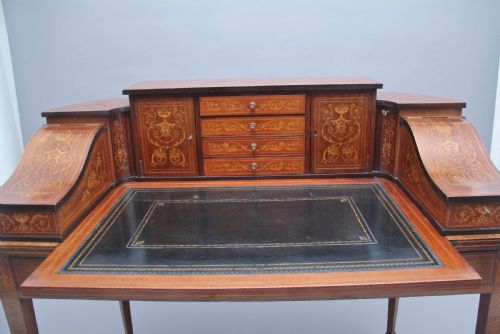 PAIR OF EARLY 20TH CENTURY MAHOGANY CARLTON HOUSE DESK'S - ADDITIONAL PHOTO 9