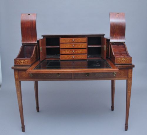 PAIR OF EARLY 20TH CENTURY MAHOGANY CARLTON HOUSE DESK'S - ADDITIONAL PHOTO 10