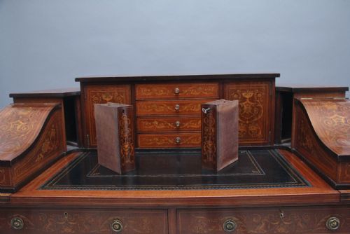PAIR OF EARLY 20TH CENTURY MAHOGANY CARLTON HOUSE DESK'S - ADDITIONAL PHOTO 12