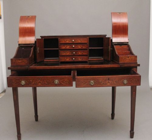 PAIR OF EARLY 20TH CENTURY MAHOGANY CARLTON HOUSE DESK'S - ADDITIONAL PHOTO 19