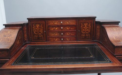PAIR OF EARLY 20TH CENTURY MAHOGANY CARLTON HOUSE DESK'S - ADDITIONAL PHOTO 22