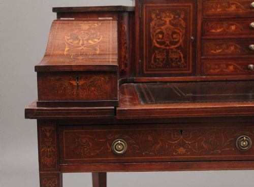 PAIR OF EARLY 20TH CENTURY MAHOGANY CARLTON HOUSE DESK'S - ADDITIONAL PHOTO 24
