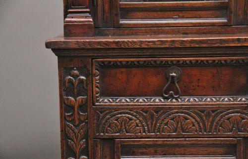 EARLY 20TH CENTURY OAK COURT CUPBOARD - ADDITIONAL PHOTO 3