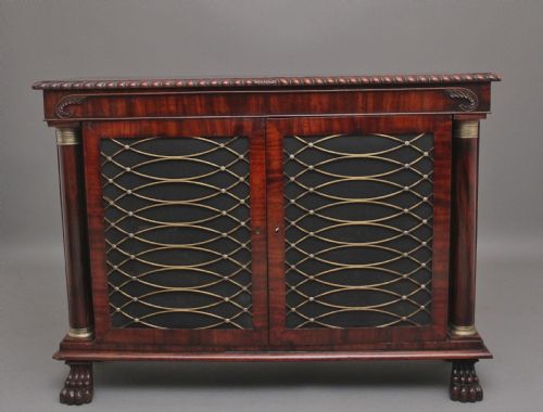 A Fabulous Quality Early 19th Century Mahogany Side Cabinet
