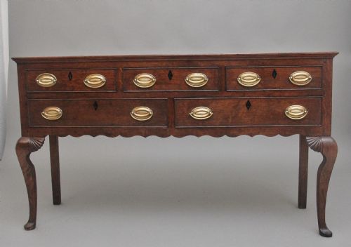 18th Century Oak Dresser Base from the Georgian Era