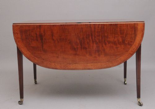 LARGE EARLY 19TH CENTURY INLAID MAHOGANY PEMBROKE TABLE - ADDITIONAL PHOTO 4