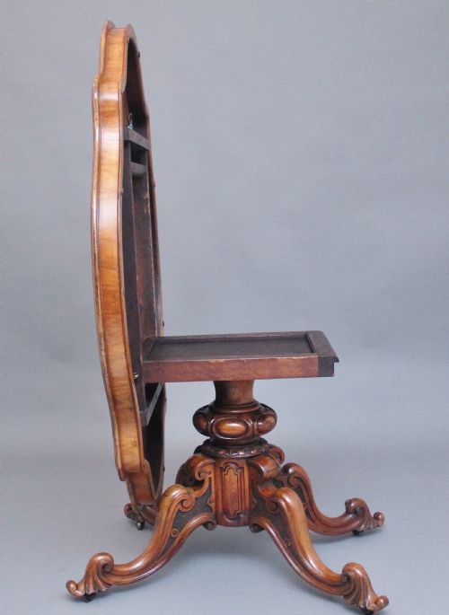 19TH CENTURY WALNUT CENTRE TABLE BY EDWARDS ROBERTS - ADDITIONAL PHOTO 7