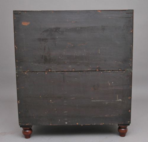 19TH CENTURY MAHOGANY MILITARY SECRETAIRE CHEST - ADDITIONAL PHOTO 5
