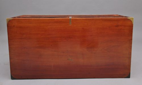 19TH CENTURY MAHOGANY MILITARY SECRETAIRE CHEST - ADDITIONAL PHOTO 7