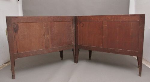 PAIR 19TH CENTURY FRENCH KINGWOOD AND MARBLE TOP COMMODES - ADDITIONAL PHOTO 5