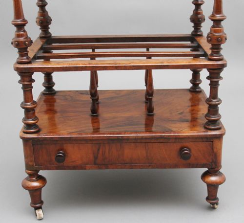19TH CENTURY BURR WALNUT CANTERBURY - ADDITIONAL PHOTO 7