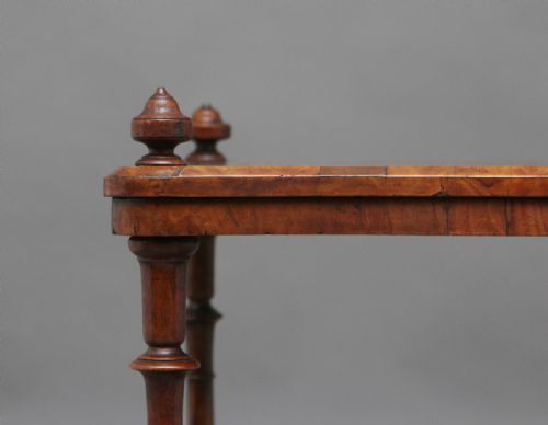 19TH CENTURY BURR WALNUT CANTERBURY - ADDITIONAL PHOTO 11
