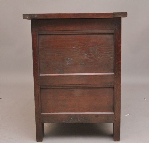 18TH CENTURY CARVED OAK MULE CHEST - ADDITIONAL PHOTO 7