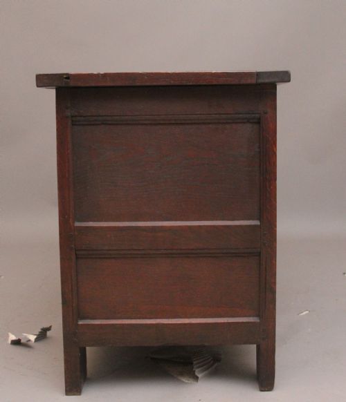 18TH CENTURY CARVED OAK MULE CHEST - ADDITIONAL PHOTO 9