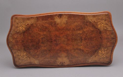 19TH CENTURY ANTIQUE BURR WALNUT CARD TABLE - ADDITIONAL PHOTO 8