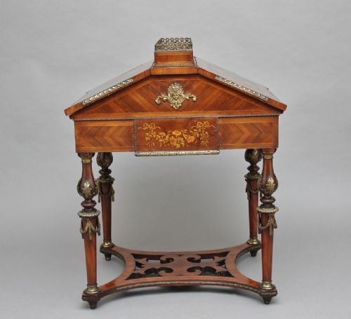19TH CENTURY KINGWOOD AND ORMOLU MOUNTED PARTNERS DESK - ADDITIONAL PHOTO 2