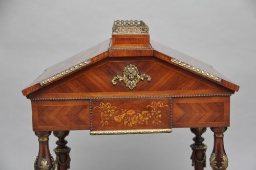 19TH CENTURY KINGWOOD AND ORMOLU MOUNTED PARTNERS DESK - ADDITIONAL PHOTO 16