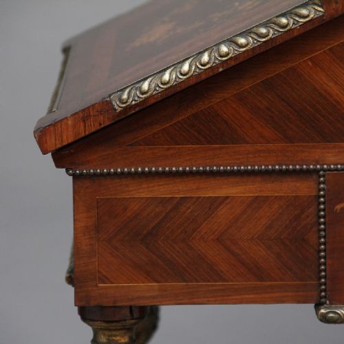 19TH CENTURY KINGWOOD AND ORMOLU MOUNTED PARTNERS DESK - ADDITIONAL PHOTO 18