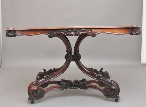 19TH CENTURY ROSEWOOD CENTRE TABLE - ADDITIONAL PHOTO 1