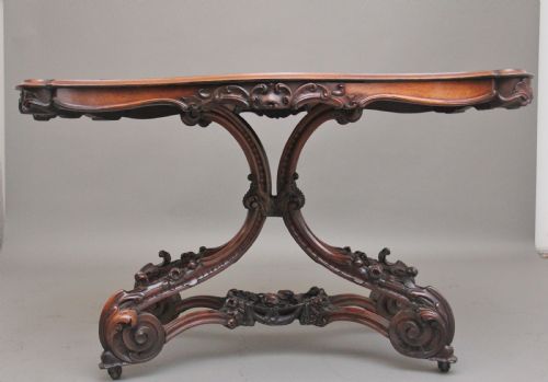 19TH CENTURY ROSEWOOD CENTRE TABLE - ADDITIONAL PHOTO 2