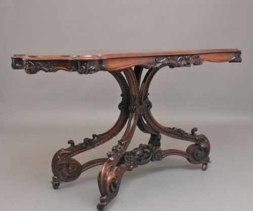 19TH CENTURY ROSEWOOD CENTRE TABLE - ADDITIONAL PHOTO 3