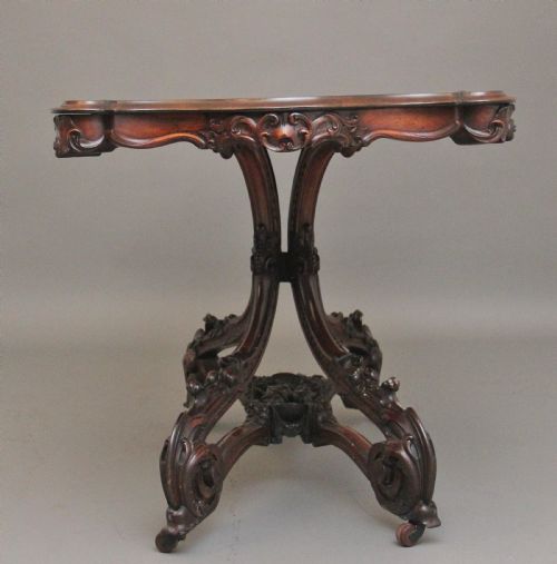 19TH CENTURY ROSEWOOD CENTRE TABLE - ADDITIONAL PHOTO 5
