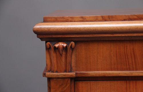 EARLY 19TH CENTURY ANTIQUE REGENCY WALNUT WELLINGTON CHEST - ADDITIONAL PHOTO 4