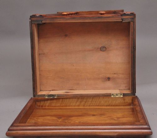 EARLY 19TH CENTURY ANTIQUE REGENCY WALNUT WELLINGTON CHEST - ADDITIONAL PHOTO 13