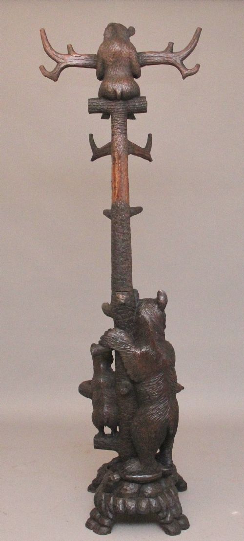 EARLY 20TH CENTURY CARVED BEAR HALL STAND - ADDITIONAL PHOTO 2