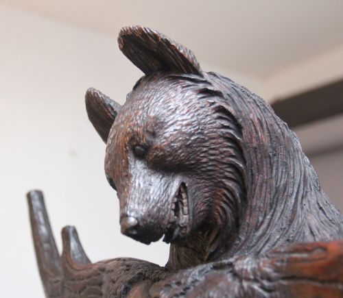 EARLY 20TH CENTURY CARVED BEAR HALL STAND - ADDITIONAL PHOTO 3
