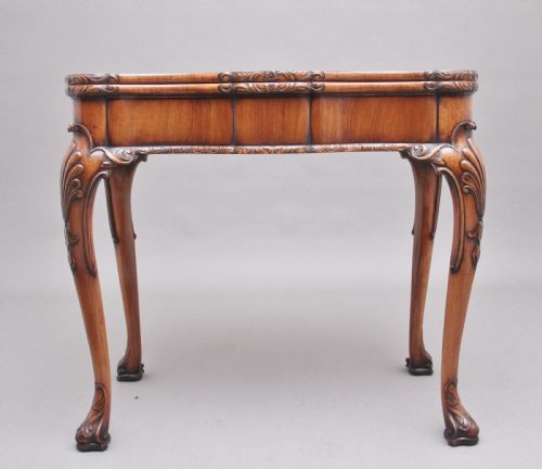 EARLY 20TH CENTURY WALNUT CARD TABLE BY HOWARD SONS LTD - ADDITIONAL PHOTO 1