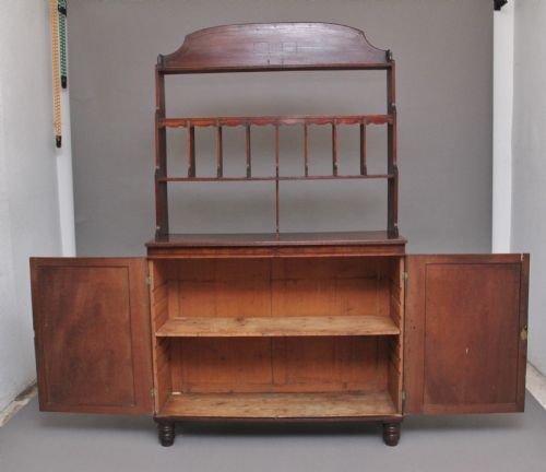 EARLY 19TH CENTURY MAHOGANY OPEN TOP CABINET - ADDITIONAL PHOTO 1