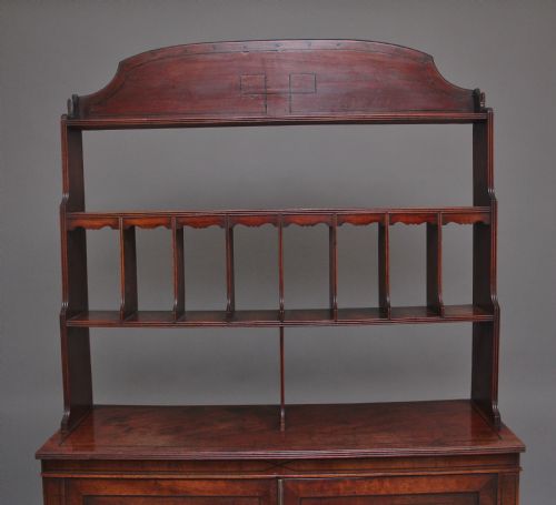 EARLY 19TH CENTURY MAHOGANY OPEN TOP CABINET - ADDITIONAL PHOTO 3